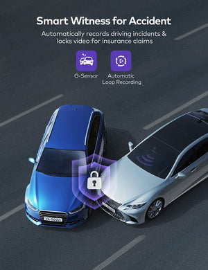 Dual Dash Cam, VAVA 2K Front and 1080P Cabin or 2.5K 30fps Single Front Car Camera, Both Sony Sensor, Infrared Night Vision, App Control & 2" LCD Display, Parking Mode, Built-in GPS for Uber & Lyft