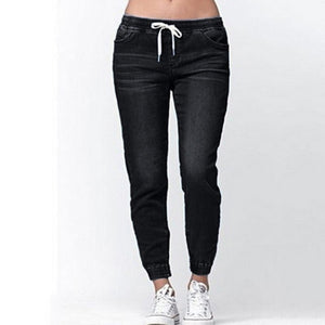 Women High Waist Stretch Jeans Pant Slim Elastic - lionhuntshop