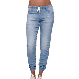 Women High Waist Stretch Jeans Pant Slim Elastic - lionhuntshop