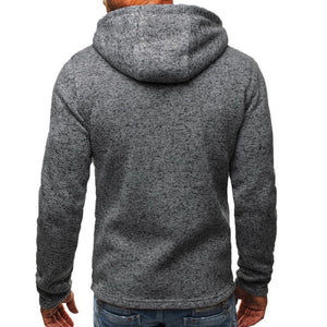 Men Sports Casual Wear Zipper Fashion Tide Jacquard Hoodies Fleece Jacket - lionhuntshop