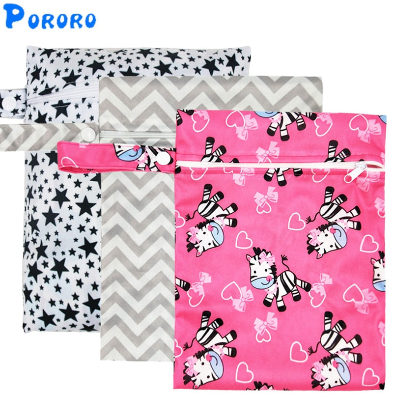 Waterproof Reusable Wet Printed Pocket Nappy Bags - lionhuntshop
