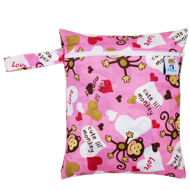 Waterproof Reusable Wet Printed Pocket Nappy Bags - lionhuntshop