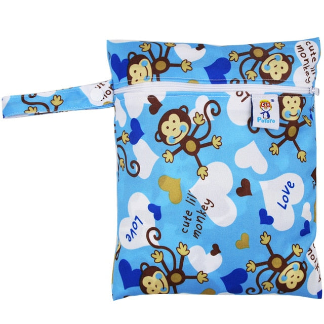Waterproof Reusable Wet Printed Pocket Nappy Bags - lionhuntshop